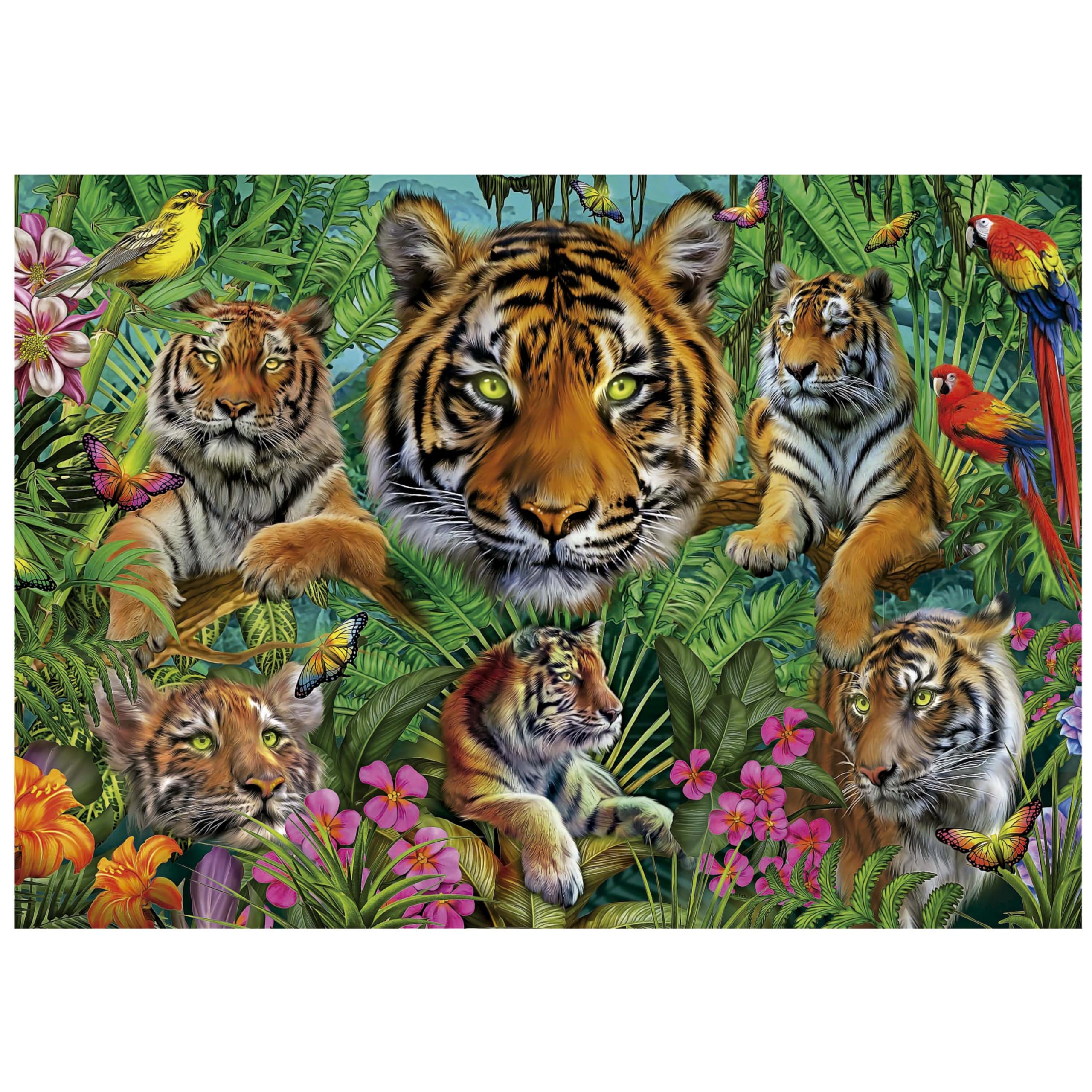 educa-tiger-im-dschungel-19902-500-teile-puzzle-48-x-34-cm image 3
