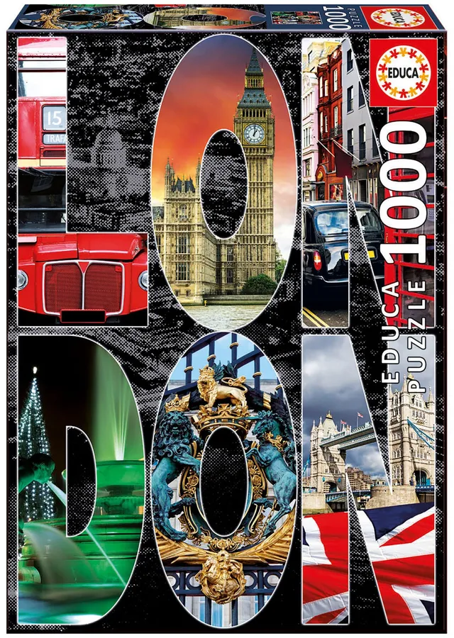 educa-16786-london-collage-puzzle-1000-teile-stadt image 1