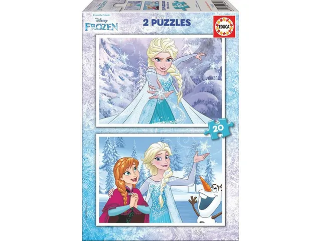 educa-16847-eisk-nigin-puzzle-2x20-teile-anna-elsa-ab-3 image 1