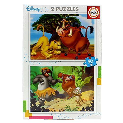 educa-disney-tiere-18103-2x20-teile-puzzleset-ab-3-jahren image 4