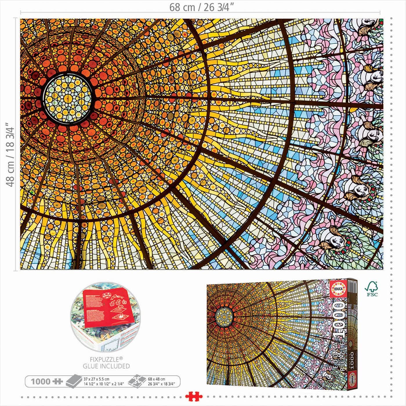 educa-catalana-19256-puzzle-1000-teile-barcelona image 3