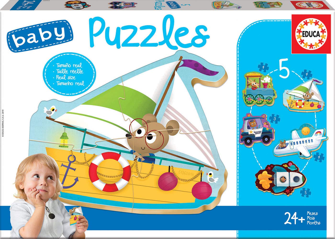 educa-verkehrsmittel-babypuzzle-5er-set-ab-24-monaten image 1