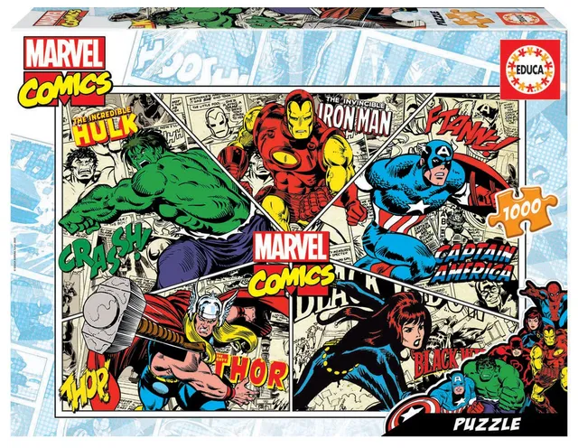 educa-marvel-comics-18498-puzzle-1000-teile-superhelden image 1