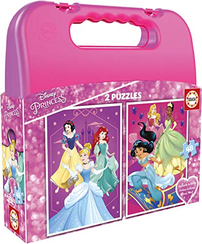 educa-17640-princess-puzzle-2x48-teile-disney-prinzessinnen image 2