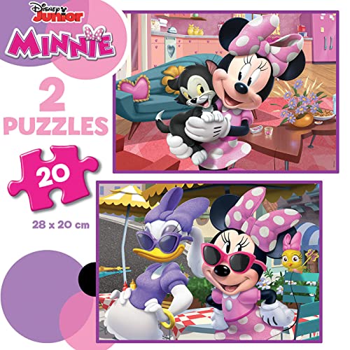 educa-minnie-maus-2x20-teile-kinderpuzzle-ab-3-jahren-disney-set image 7