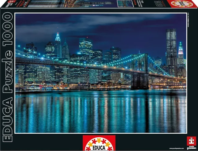 educa-manhattan-bei-nacht-puzzle-1000-teile-stadt image 1