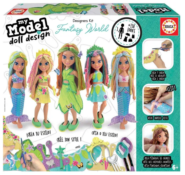 educa-18366-my-model-fantasy-puppe-bastelset-ab-6-jahren image 1