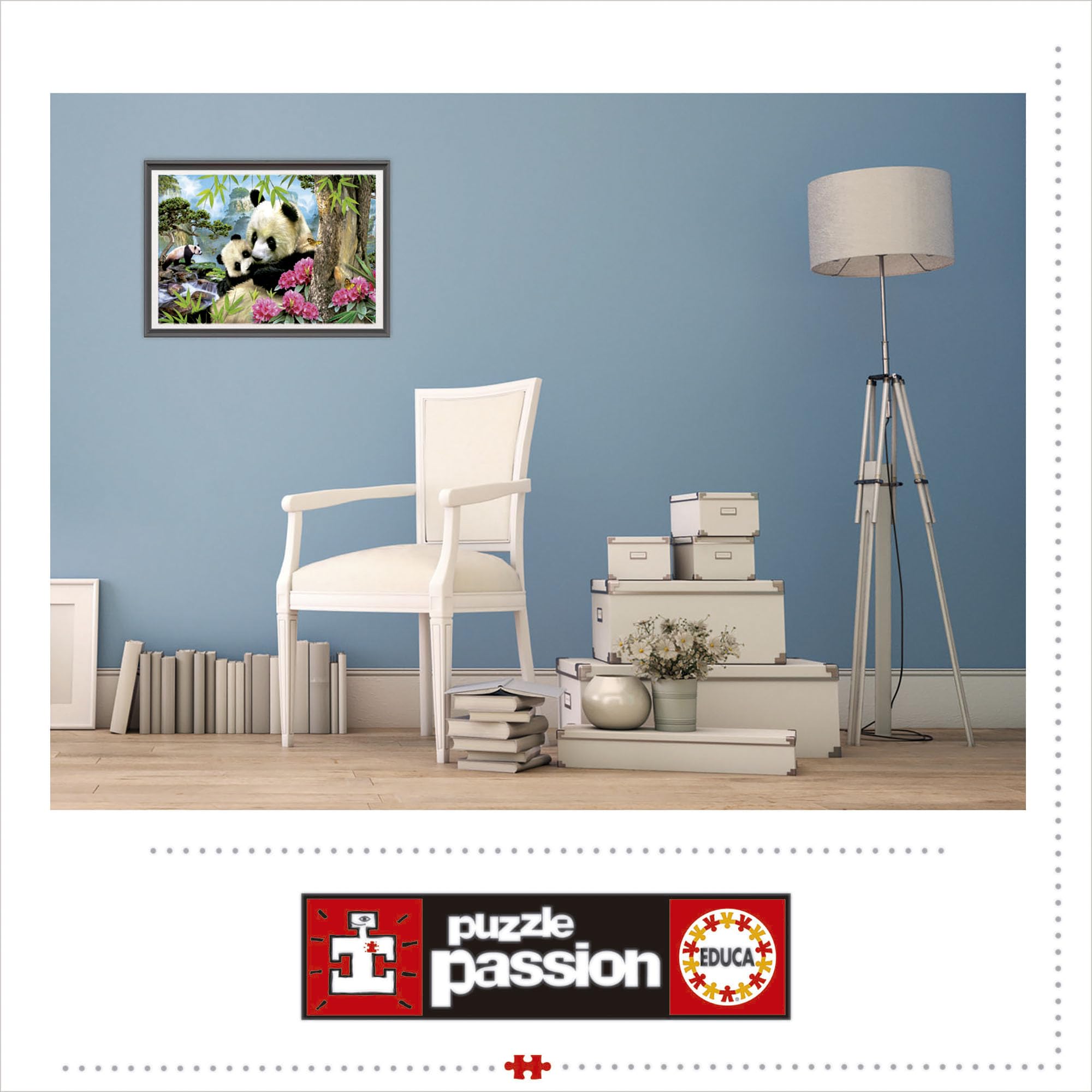 educa-panda-bear-17995-puzzle-1000-teile-mit-kleber-ab-12-jahren image 3
