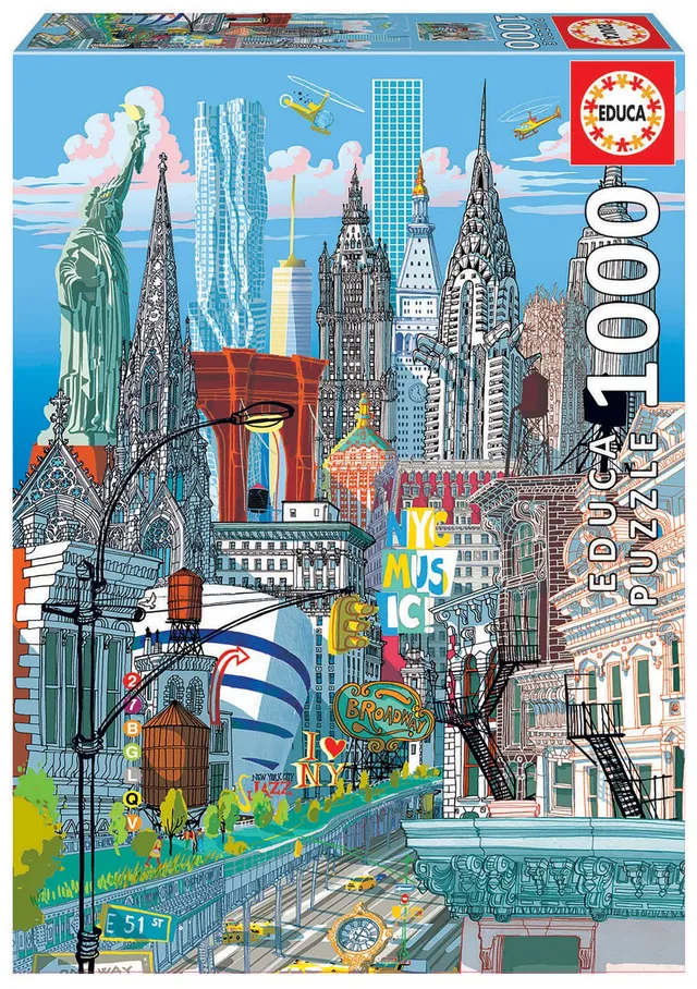 educa-new-york-1000-teile-puzzle-city-motiv-68x48-cm image 1