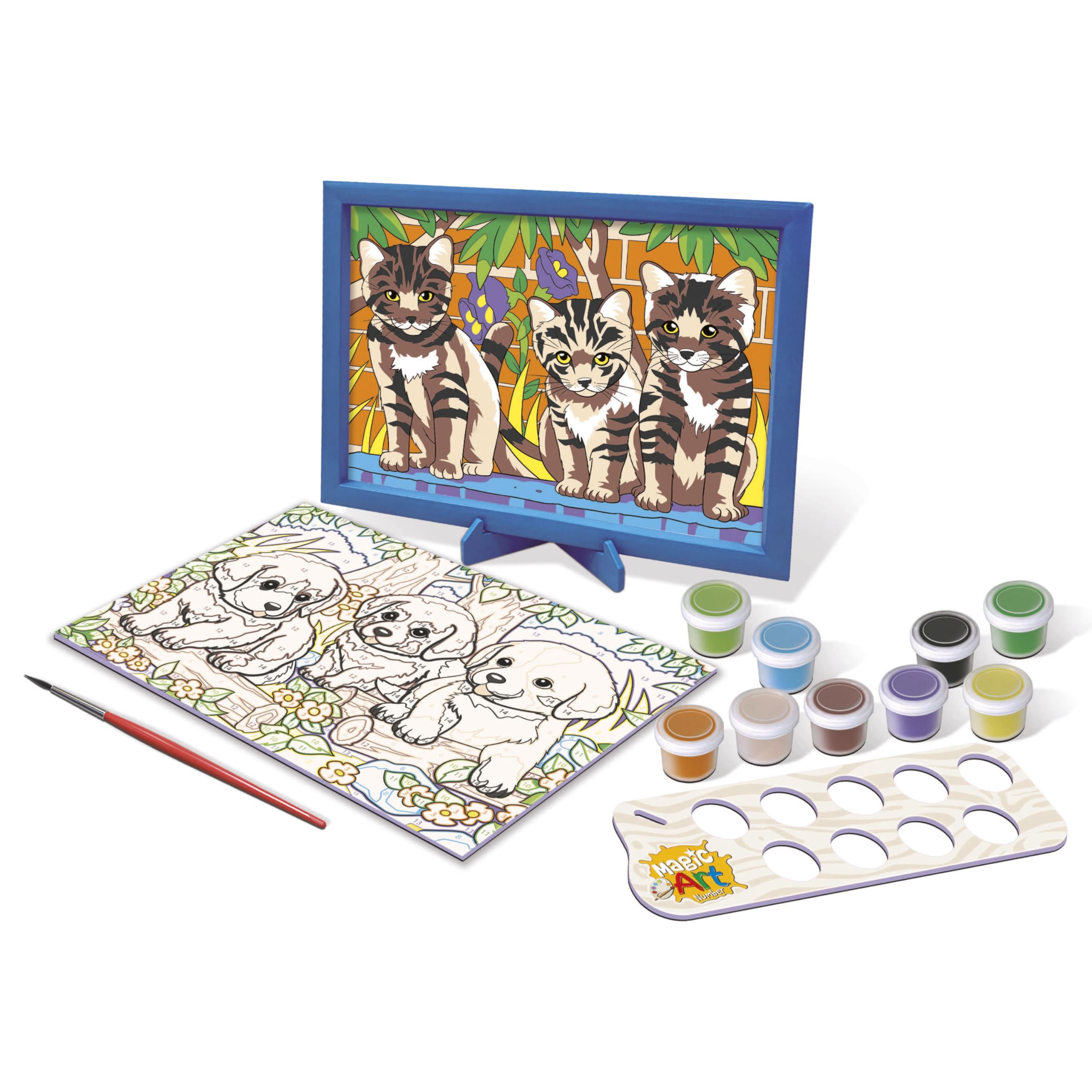 educa-magic-art-number-malen-nach-zahlen-k-tzchen-welpen-20299 image 2