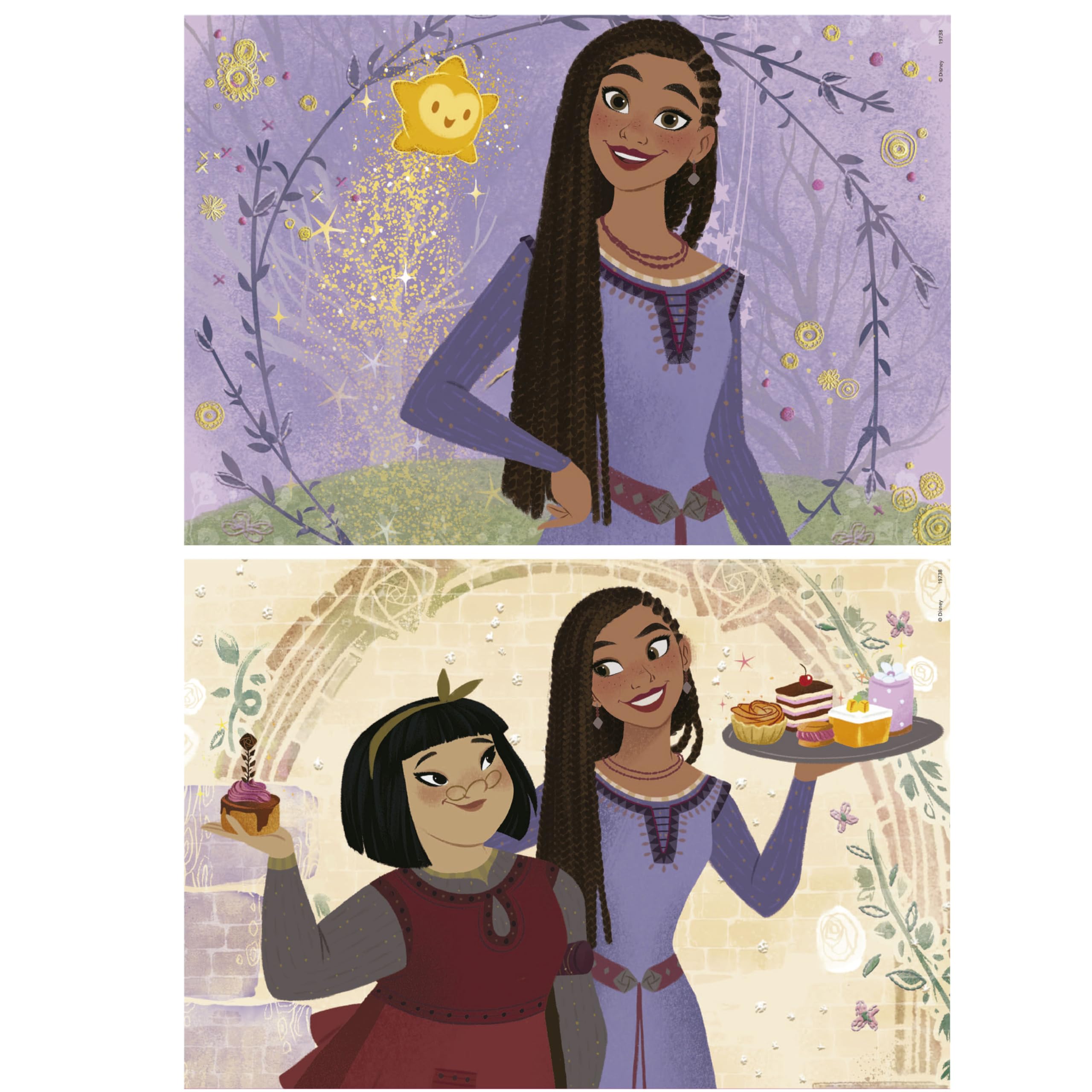 educa-holzpuzzle-disney-wish-19738-2x25-teile-asha-ab-3-jahren image 2