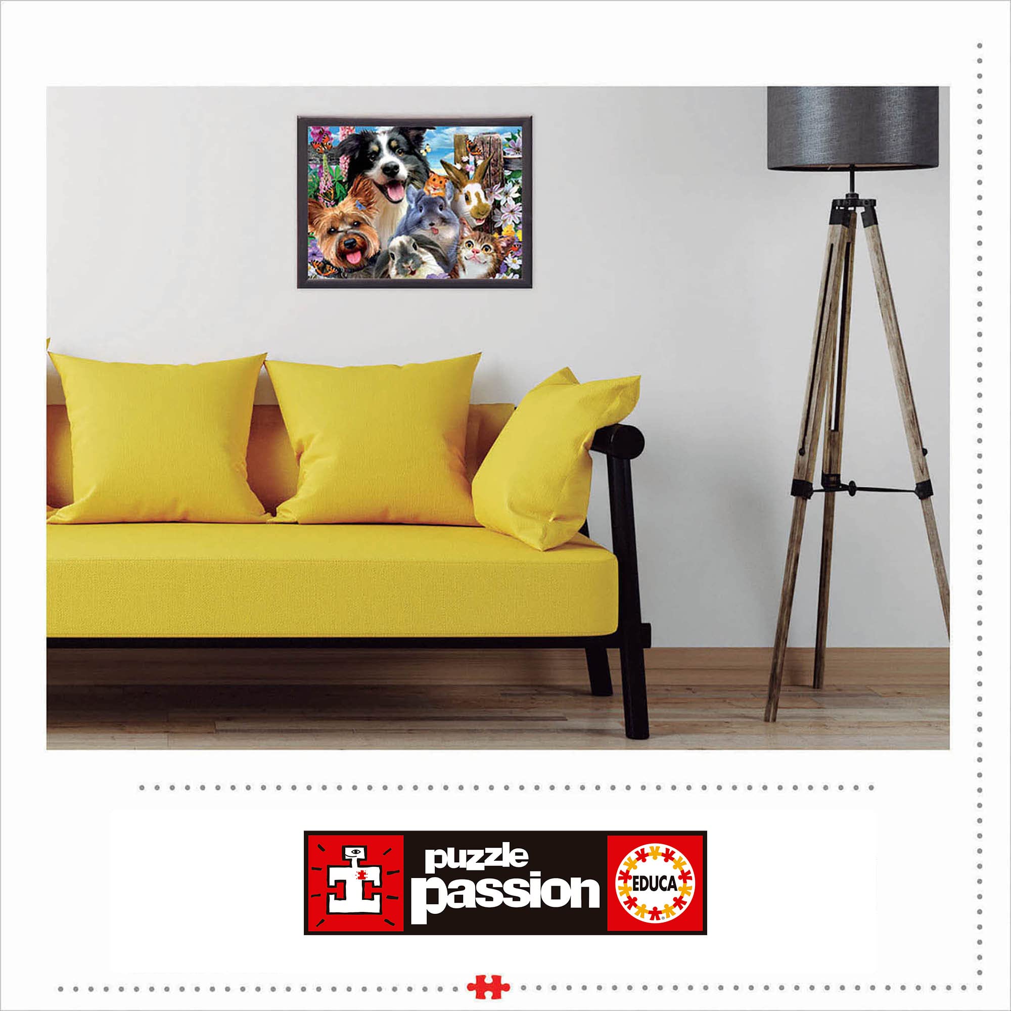 educa-haustiere-selfie-puzzle-500-teile-tiermotiv-48x34 image 4