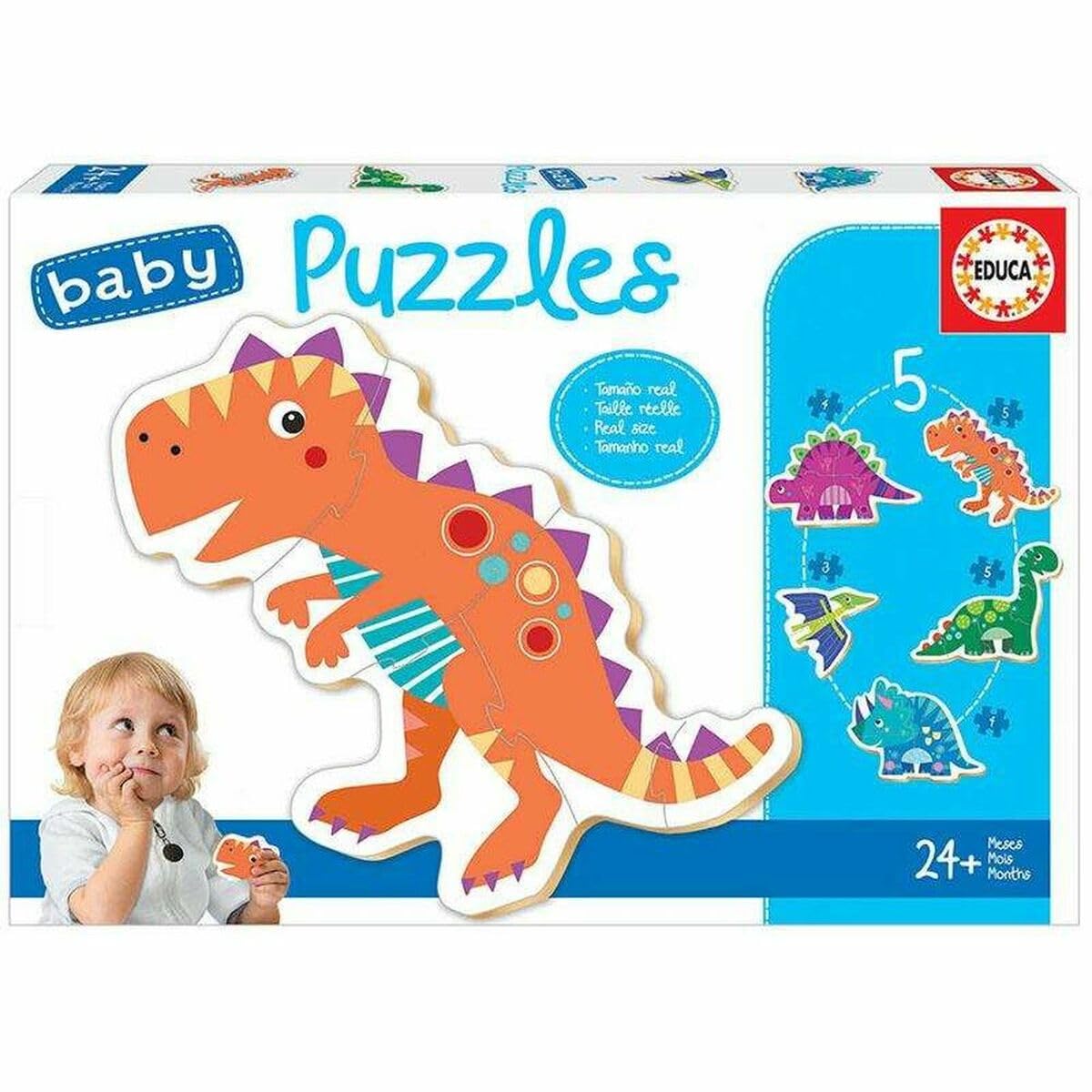 educa-baby-dinosaurier-puzzle-5in1-ab-2-jahren image 1