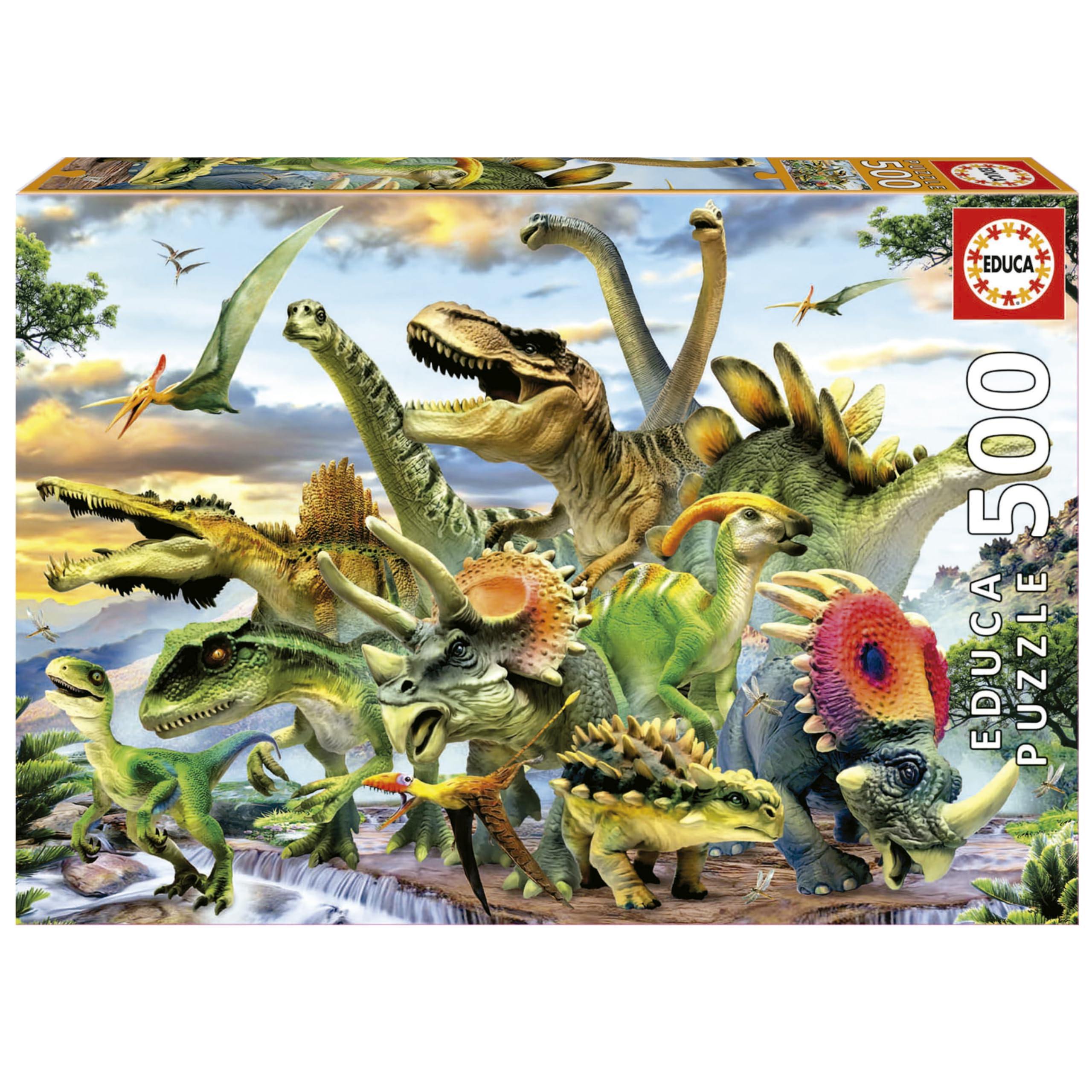 educa-dinosaurier-17961-puzzle-500-teile-ab-11-jahren image 1