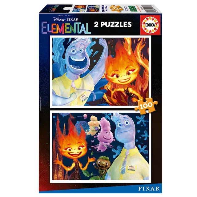 educa-pixar-elemental-19734-2x100-teile-kinderpuzzle-ab-6 image 1