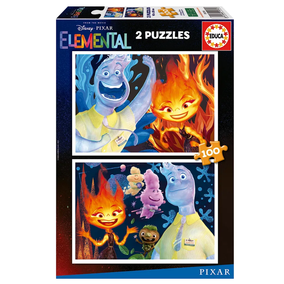 educa-pixar-elemental-19734-2x100-teile-kinderpuzzle-ab-6 image 1
