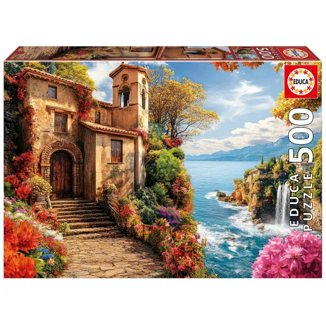 educa-20296-villa-am-meer-puzzle-500-teile-48x34-cm image 1