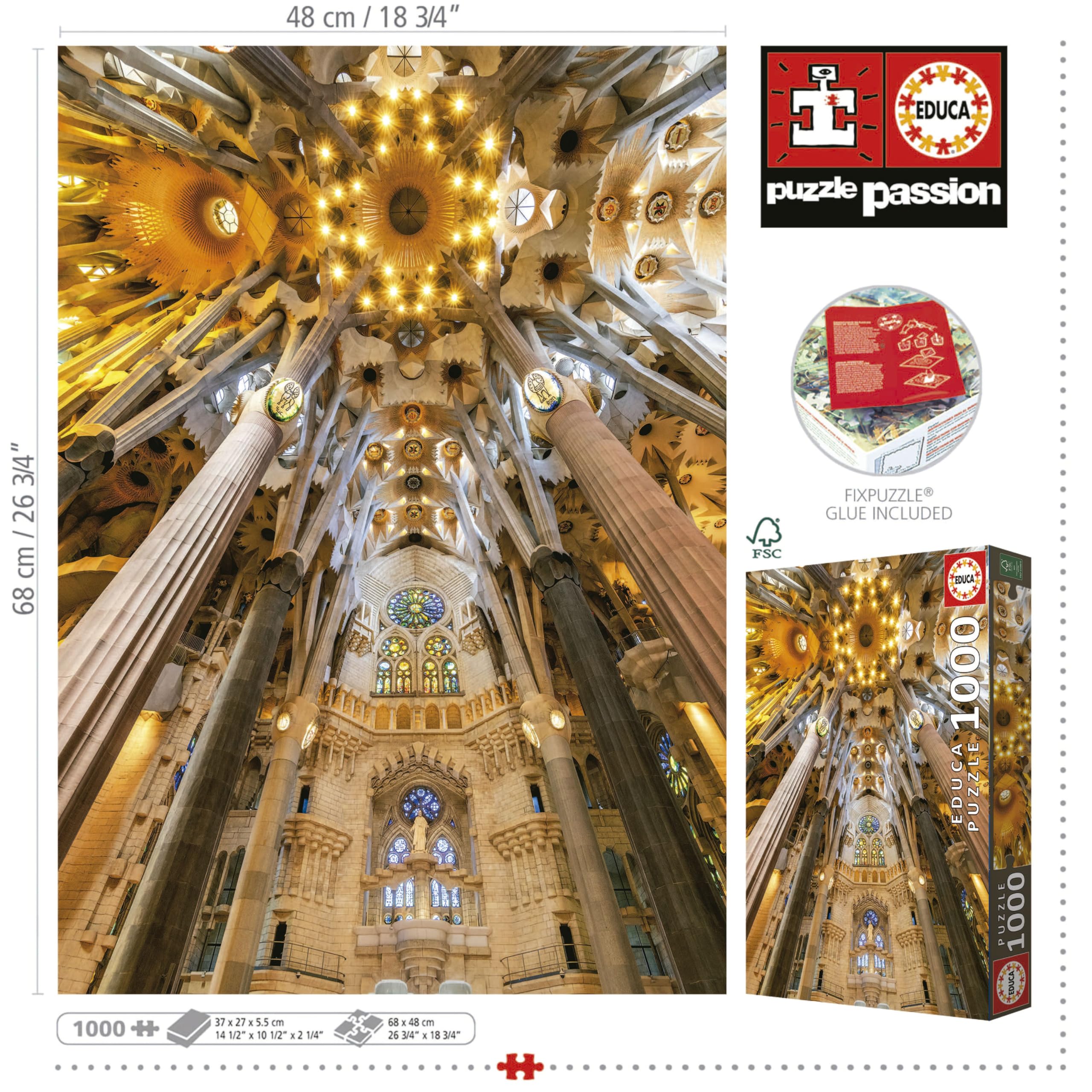 educa-19614-sagrada-familia-puzzle-1000-teile-architektur image 3