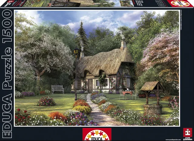 educa-15165-rosen-cottage-puzzle-1500-teile-dominic-davison image 1