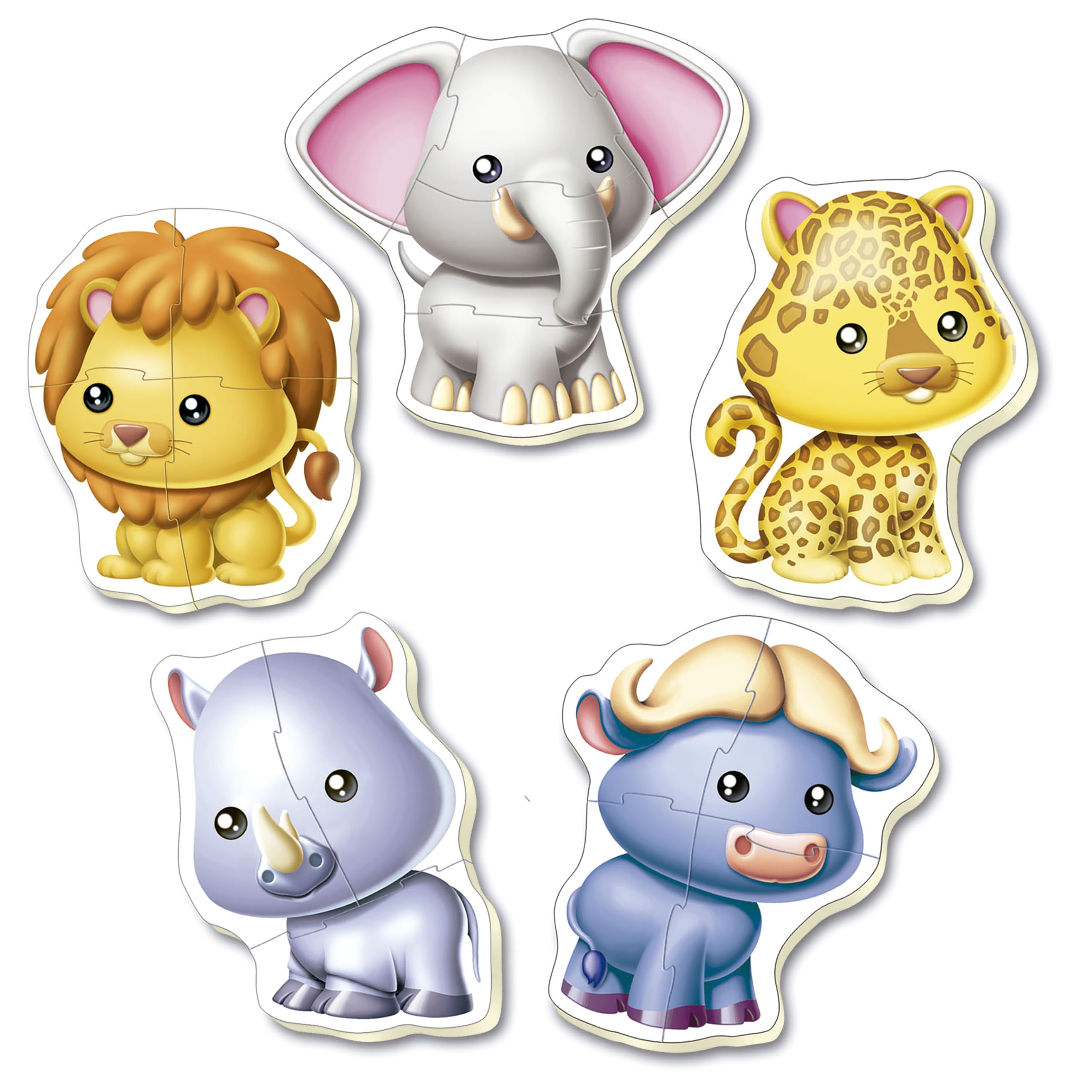 educa-wilde-tiere-14197-baby-puzzle-set-5-puzzle-ab-2-jahre image 2