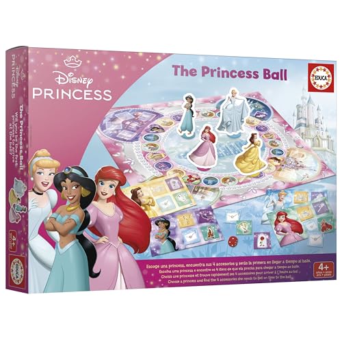 educa-disney-prinzessinnen-brettspiel-ab-4-jahren-mit-4-karten image 4