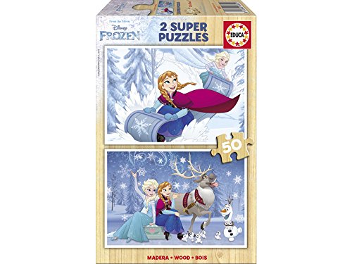 educa-eisk-nigin-16802-holzpuzzle-2x50-anna-und-elsa-ab-4-jahren image 3