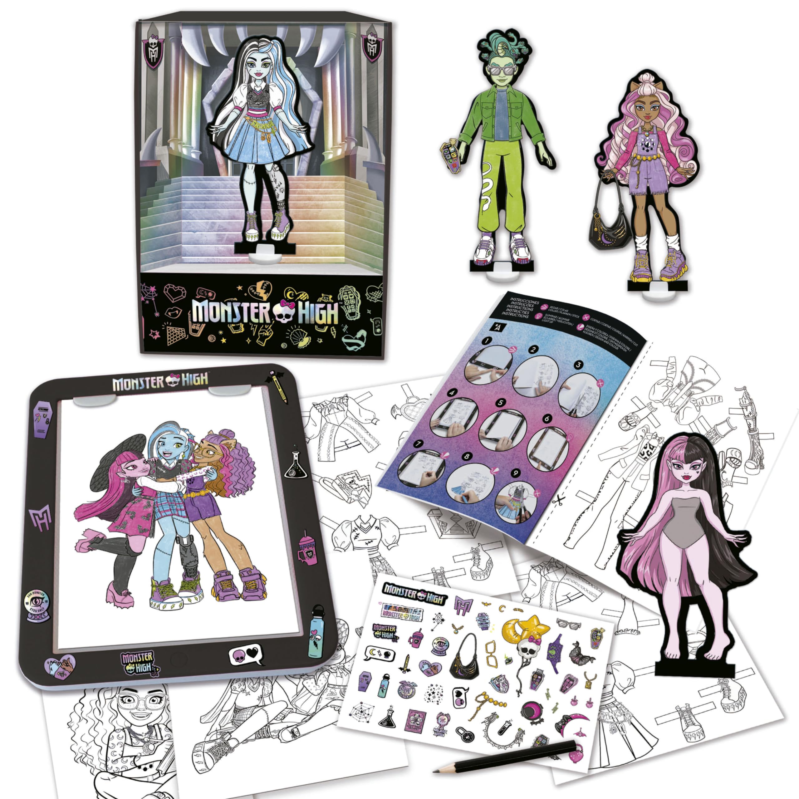 educa-monster-high-designtafel-bastelset-ab-5-jahren image 2