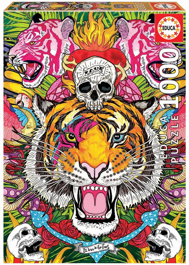 educa-extase-1000-teile-puzzle-tiger-ab-10-jahren image 1