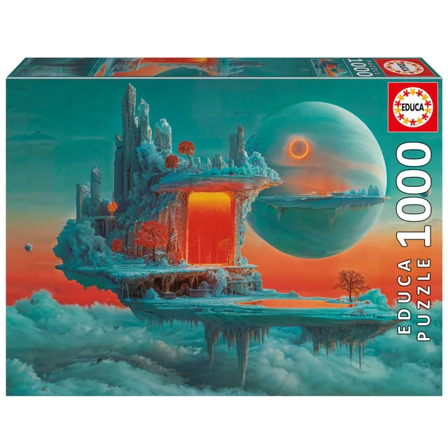 educa-planet-feuer-eis-1000-teile-puzzle-68-x-48-cm image 1