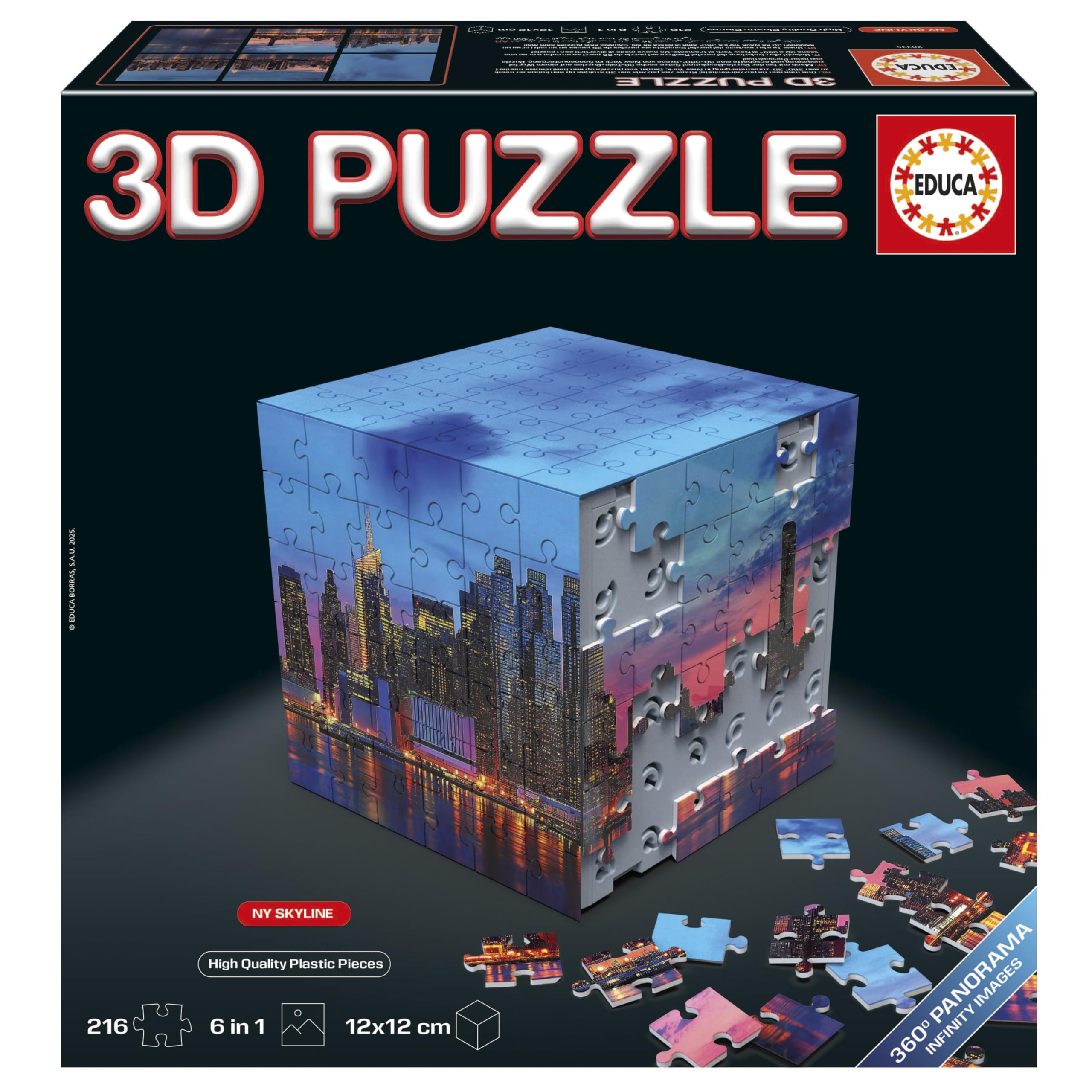 educa-20335-ny-skyline-3d-puzzle-216-teile-w-rfel-ab-8 image 1