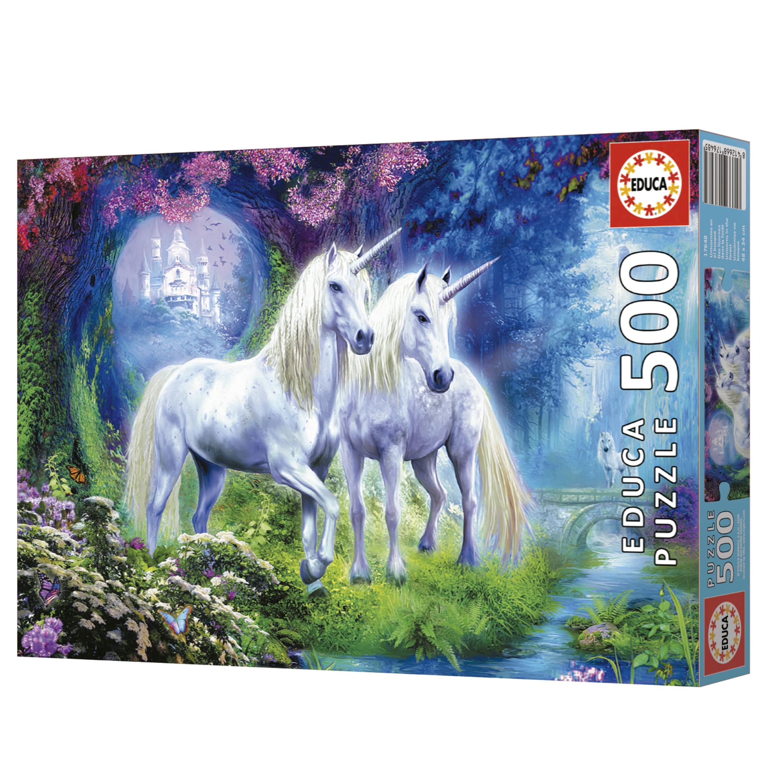 educa-einh-rner-im-wald-17648-puzzle-500-teile-fantasy image 6