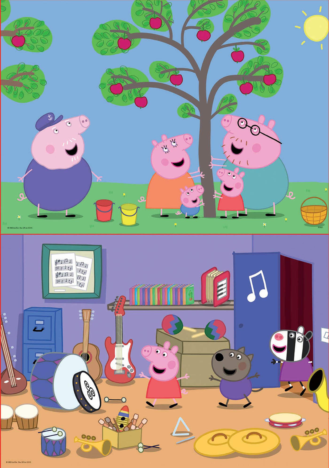 educa-peppa-wutz-puzzle-2x48-teile-kinder-set-ab-4-jahren image 2