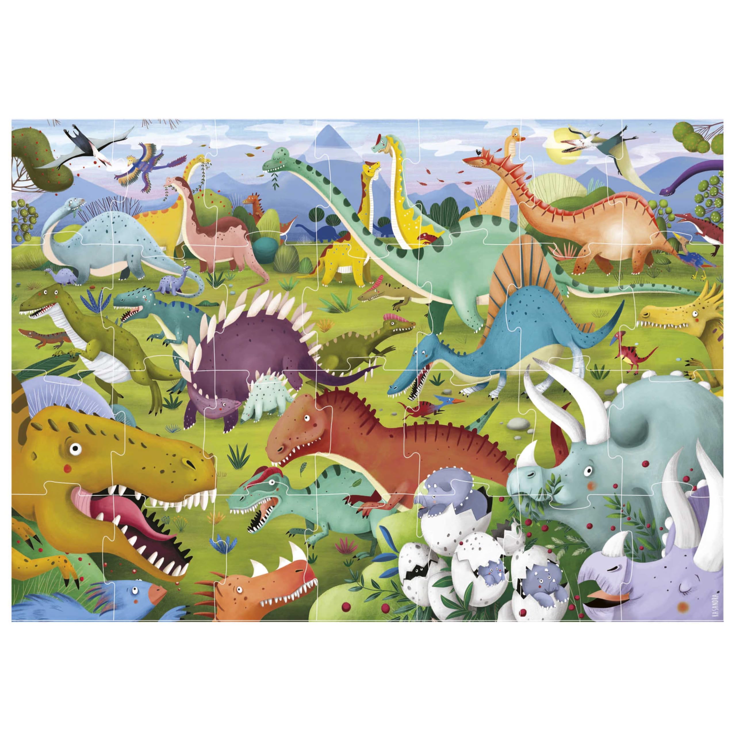 educa-puzzle-max-dinosaurier-kinderpuzzle-28-xxl-teile-ab-3-jahren image 3