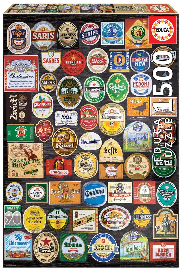 educa-18463-welt-der-biere-puzzle-1500-teile-dosen image 1