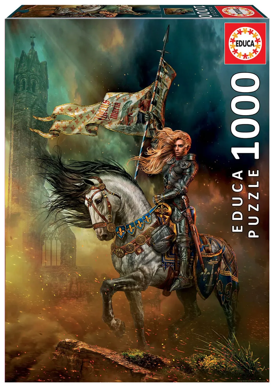 educa-19260-jeanne-d-arc-puzzle-1000-teile-68x48-cm image 1