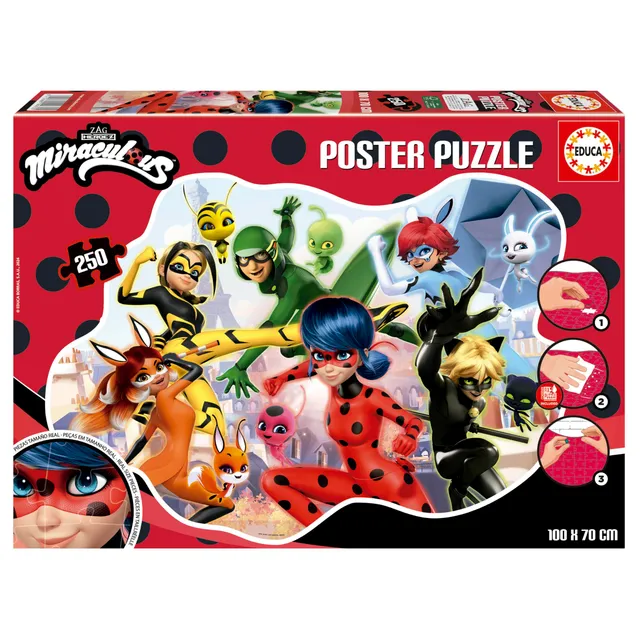 educa-19970-miraculous-ladybug-puzzle-250-teile-ab-8-jahren image 1
