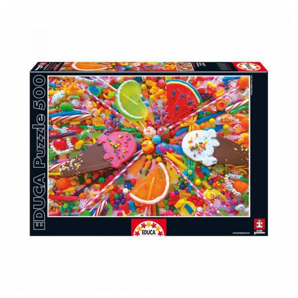 educa-16271-s-ssigkeiten-puzzle-500-teile-dessert-motiv image 1