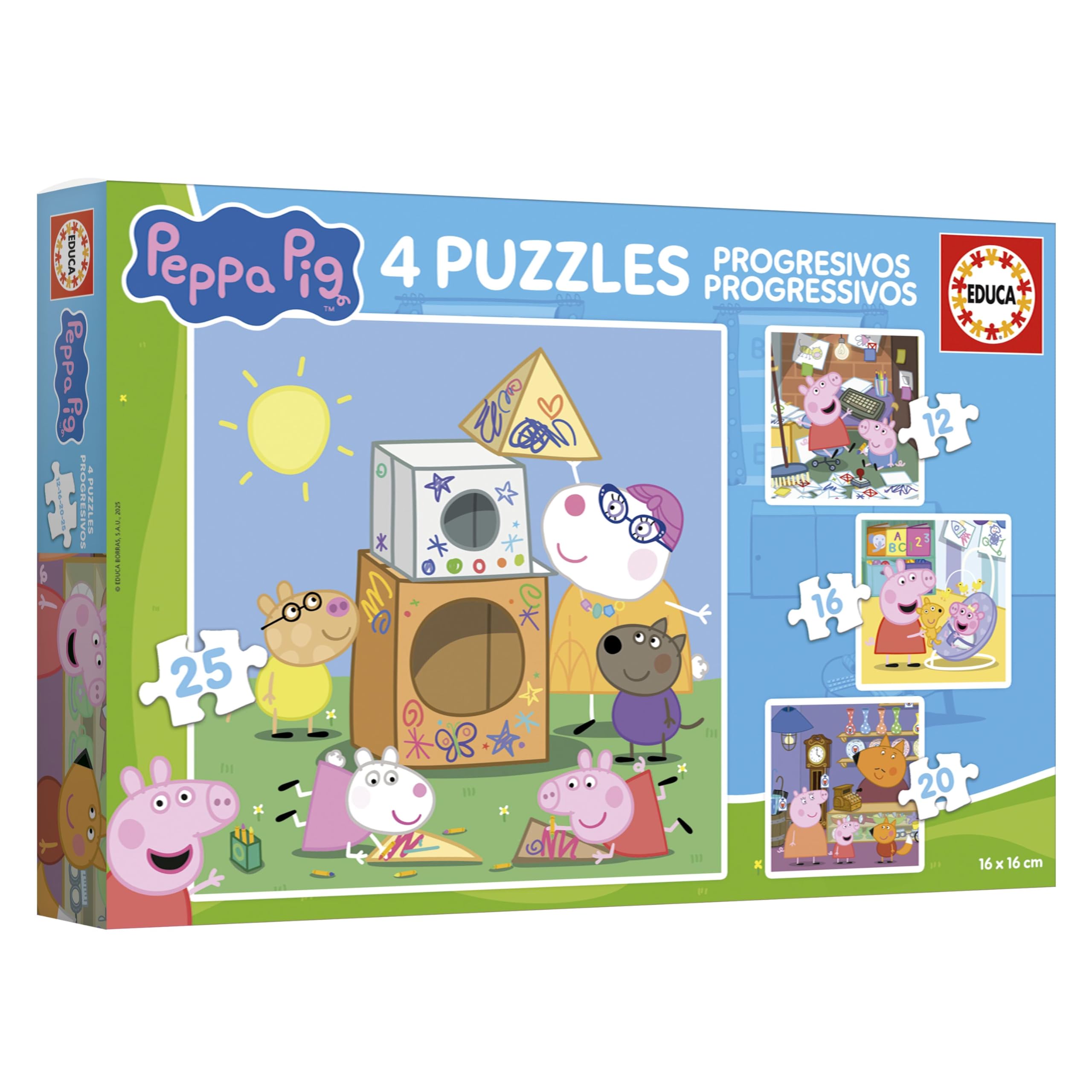 educa-peppa-pig-puzzle-4in1-12-16-20-25-teile-ab-3-jahren image 3
