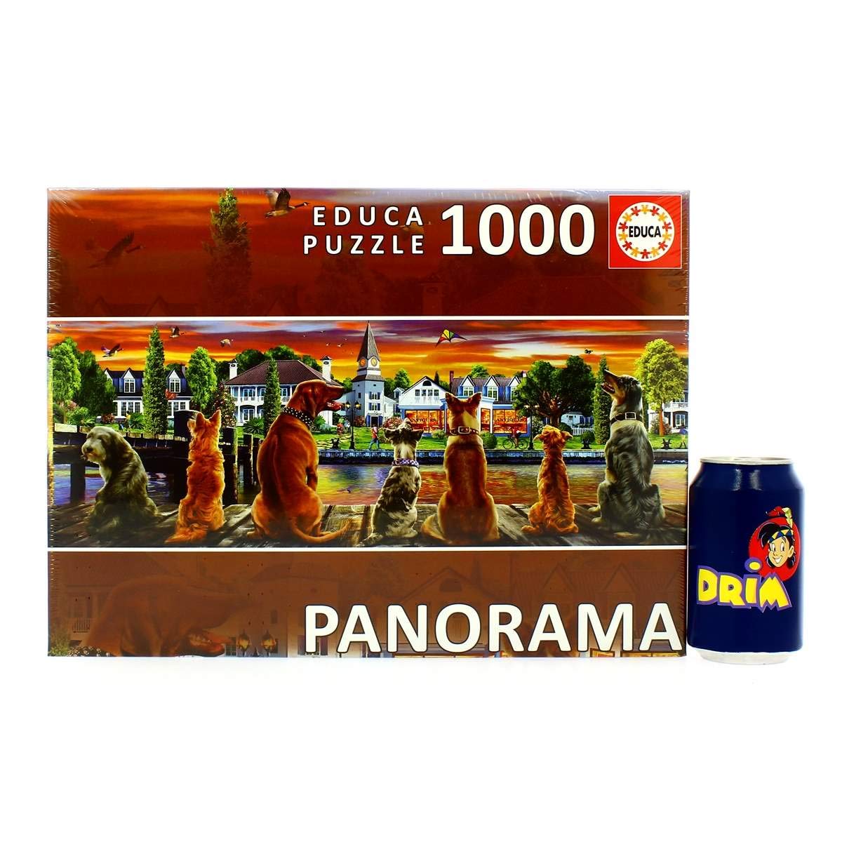 educa-17689-hunde-auf-dem-pier-1000-teile-panorama-puzzle image 3