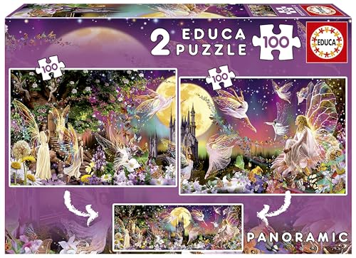 educa-19291-feen-triptychon-puzzle-2x100-teile-fantasy image 6