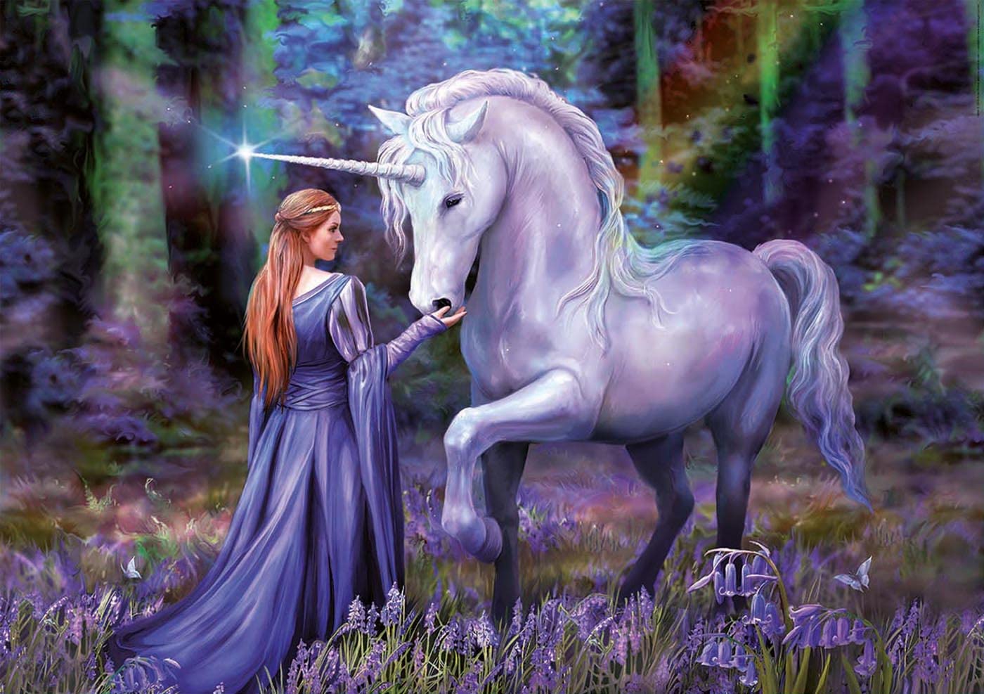 educa-einhorn-im-zauberwald-puzzle-1000-teile-anne-stokes image 2