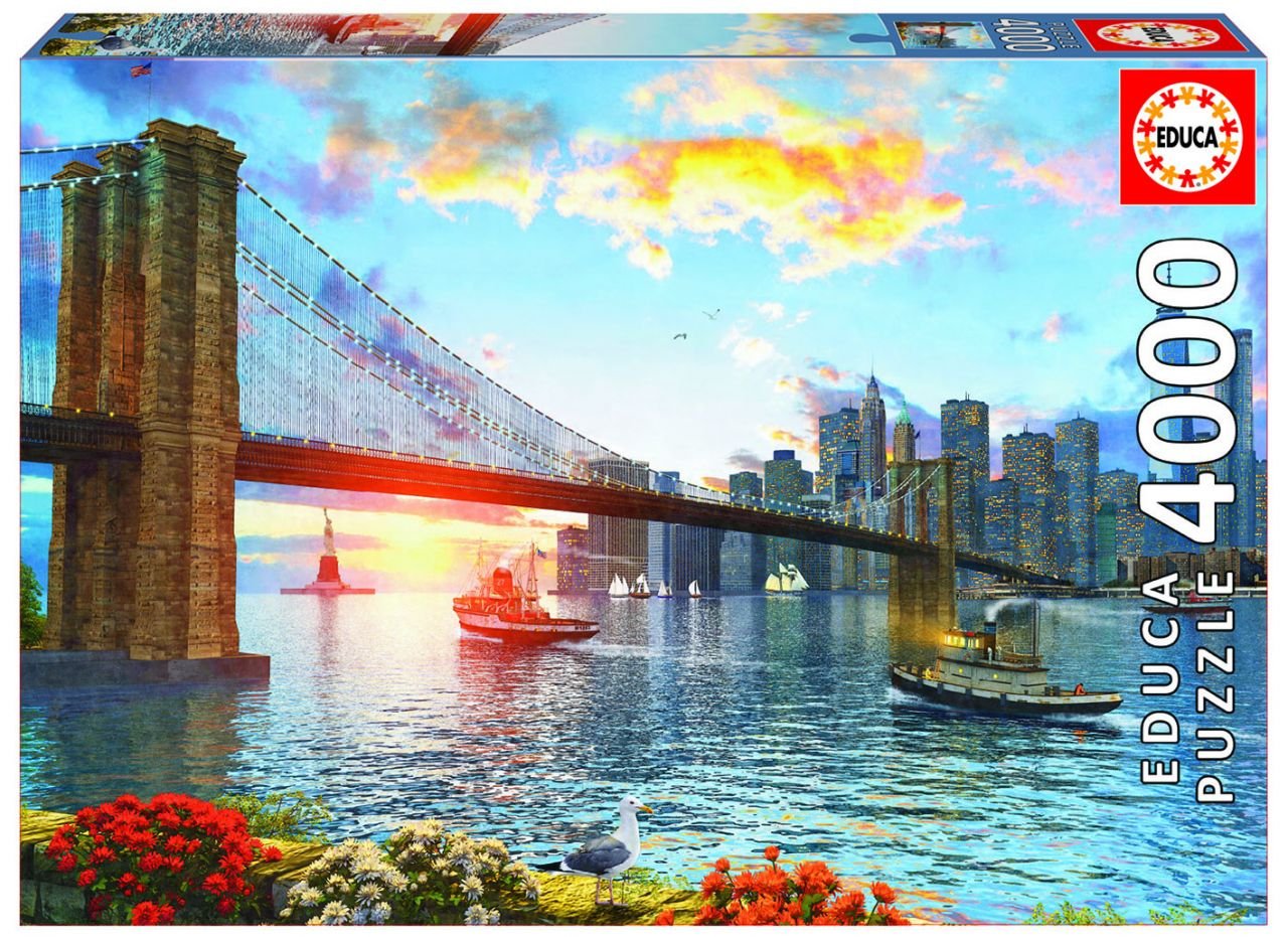 educa-16782-brooklyn-bridge-puzzle-4000-teile-new-york image 1