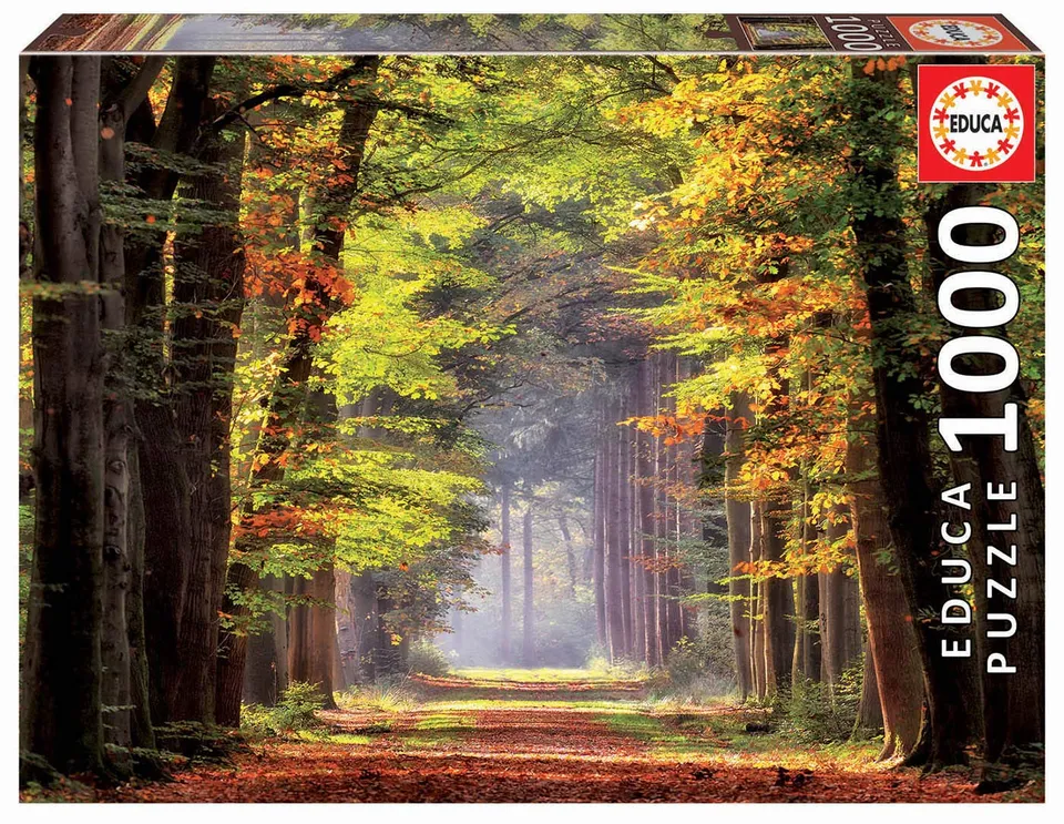 educa-19021-herbstwald-puzzle-1000-teile-48x68-cm-ab-10-j image 1