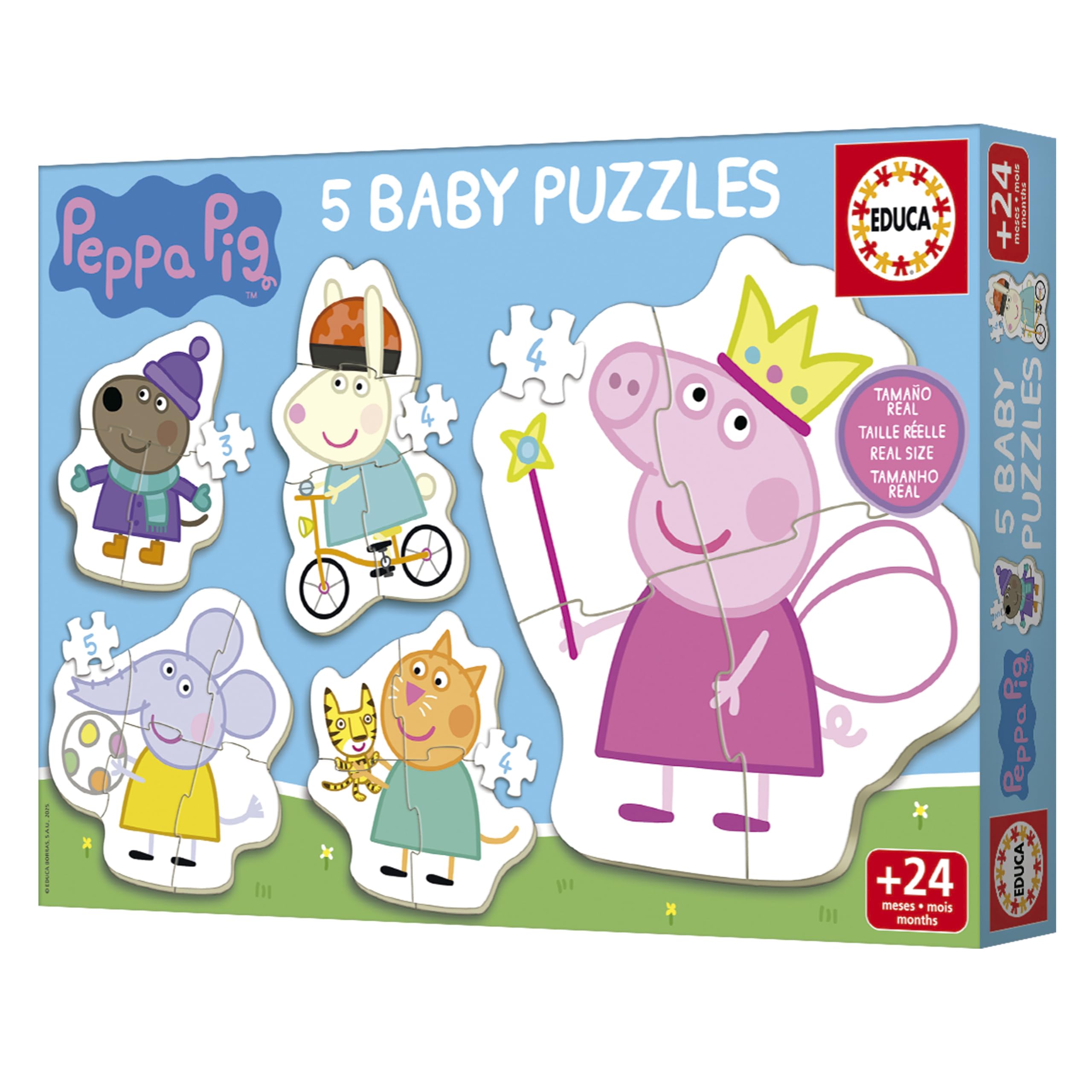 educa-baby-20318-peppa-wutz-puzzle-5in1-3-5-teile-ab-2-jahre image 3