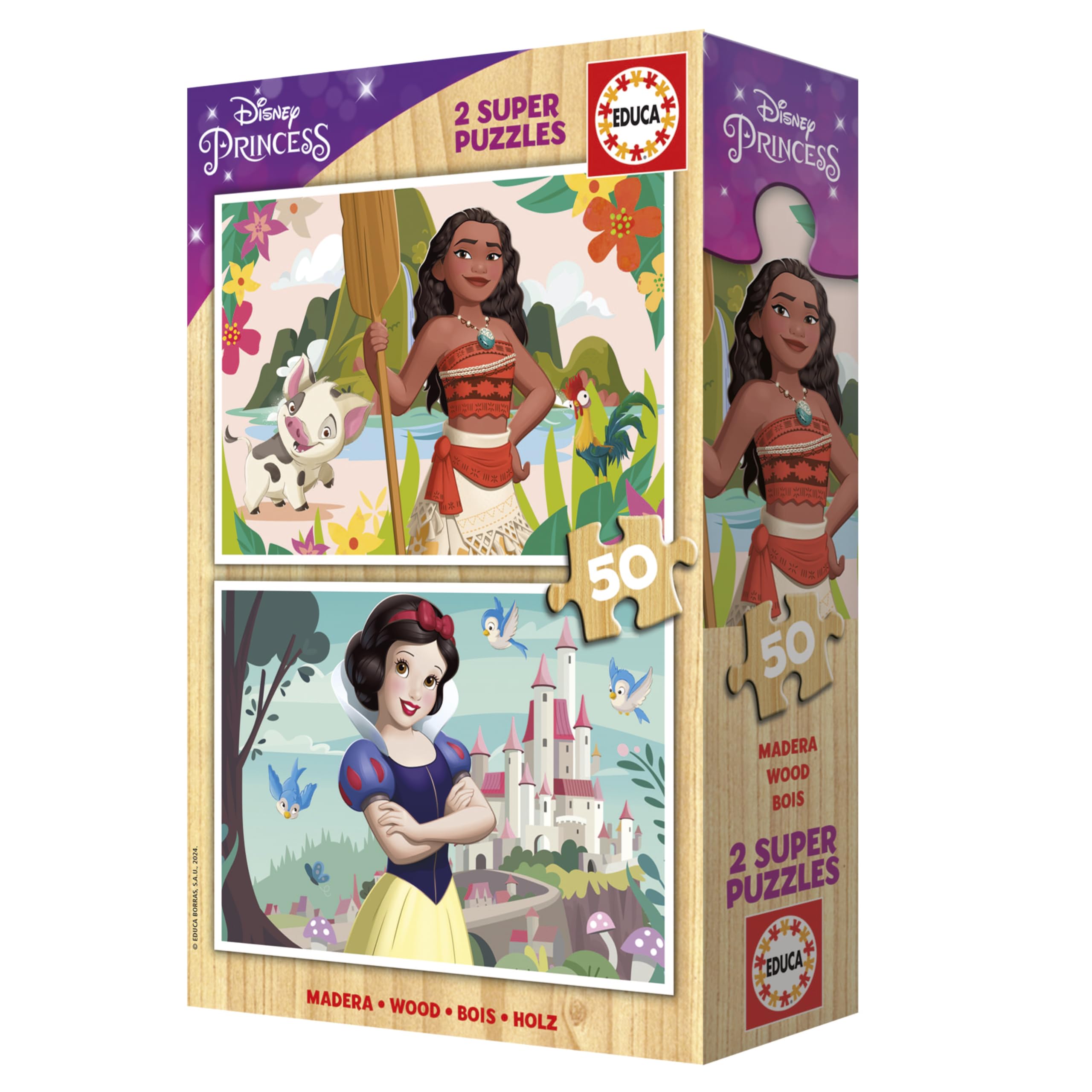 educa-disney-princess-holzpuzzle-2x50-teile-vaiana-ab-5-jahren image 3