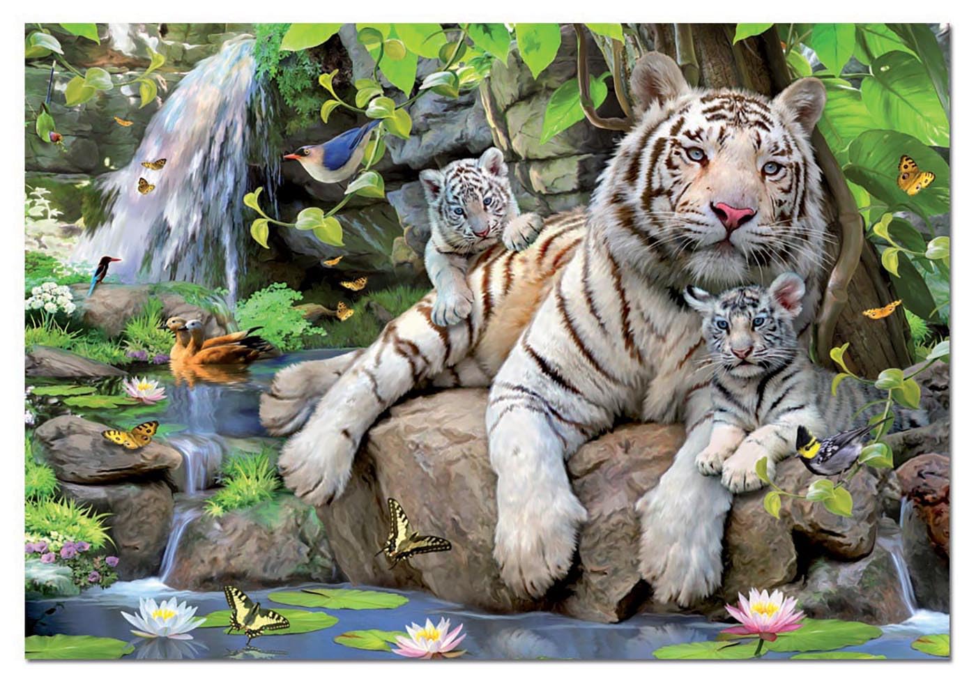 educa-14808-k-nigstiger-puzzle-1000-teile-wei-e-bengaltiger image 3