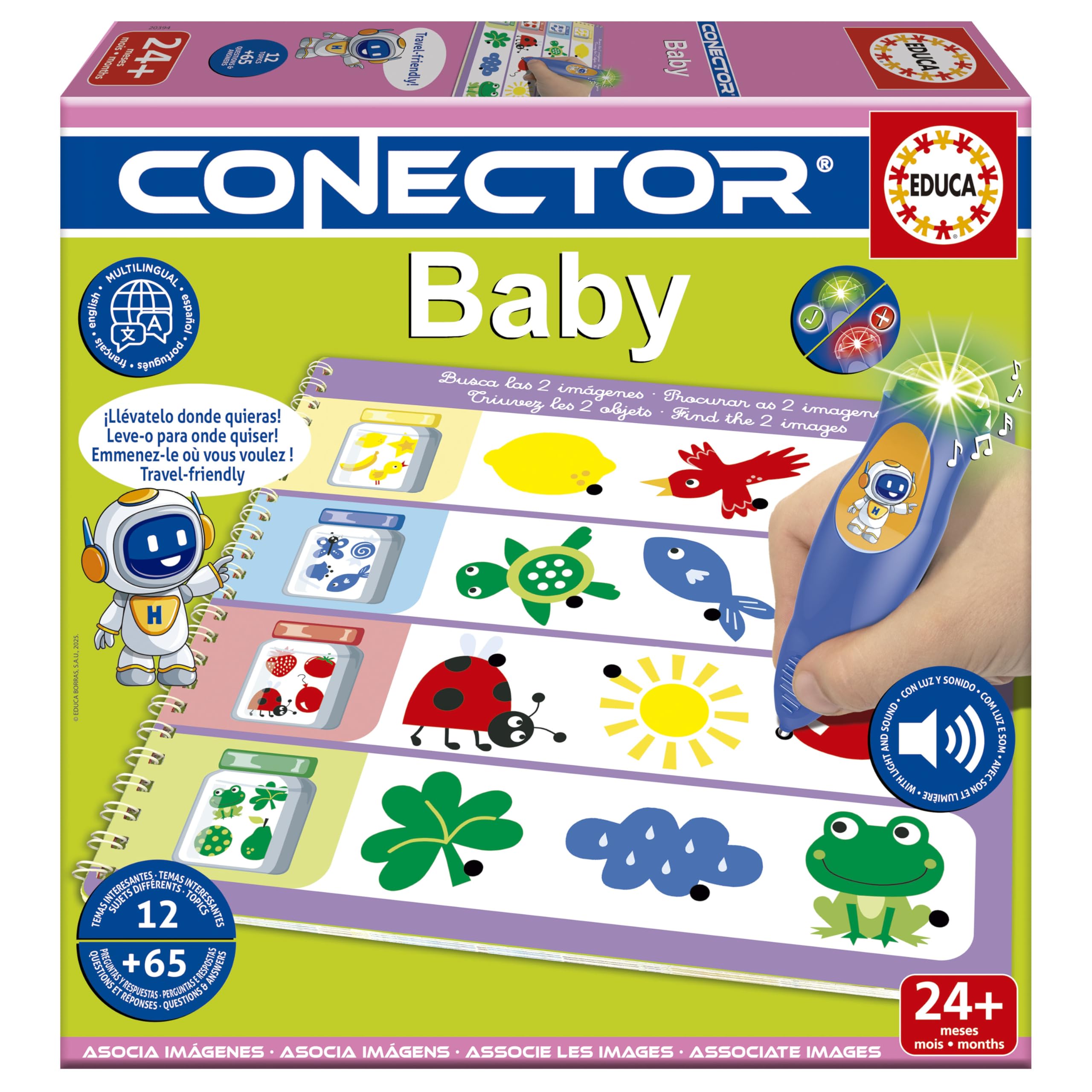 educa-conector-baby-20394-lernspiel-mit-licht-stift-ab-2-jahren image 1