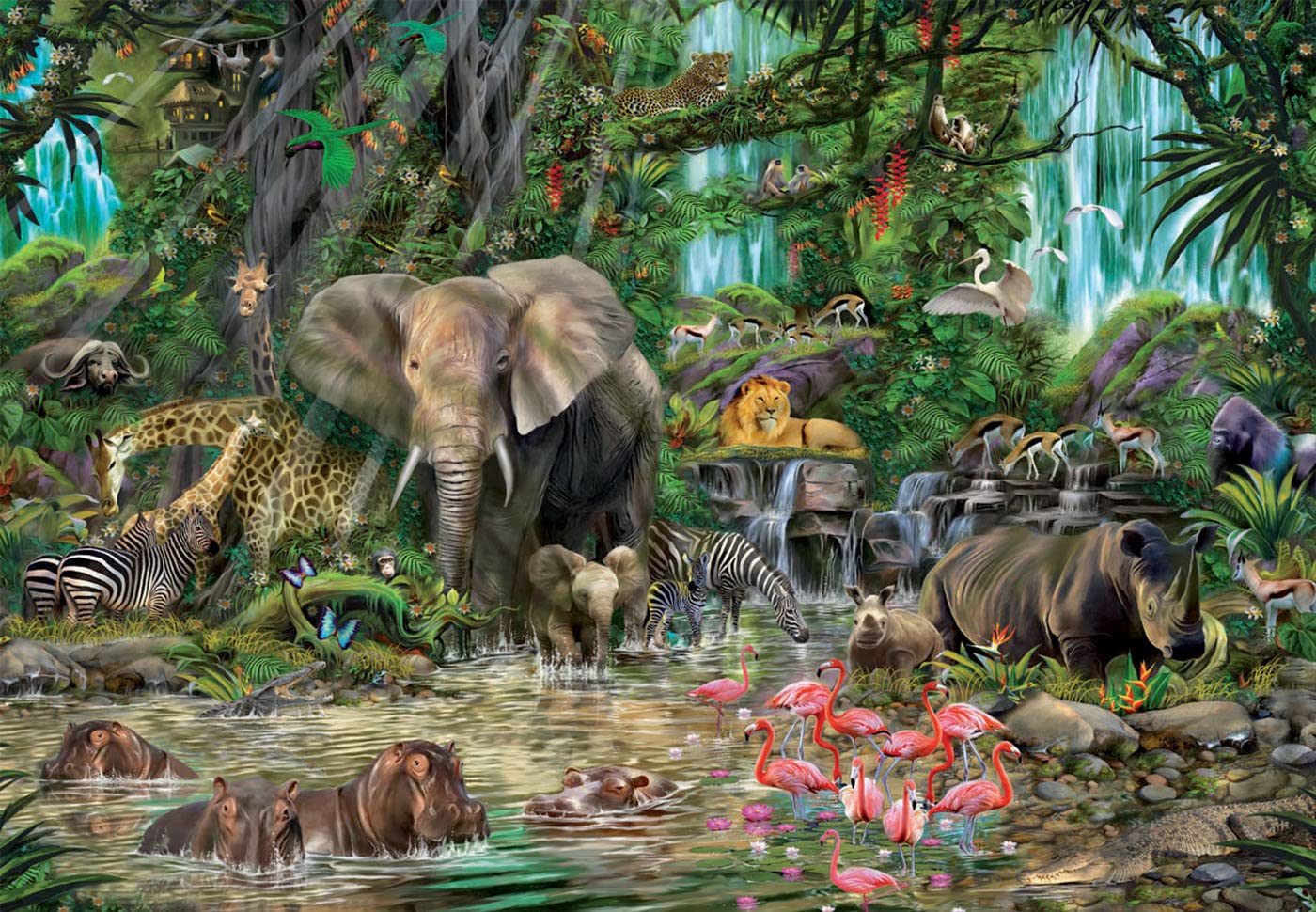 educa-16013-dschungel-puzzle-2000-teile-tierpuzzle-ab-12 image 2