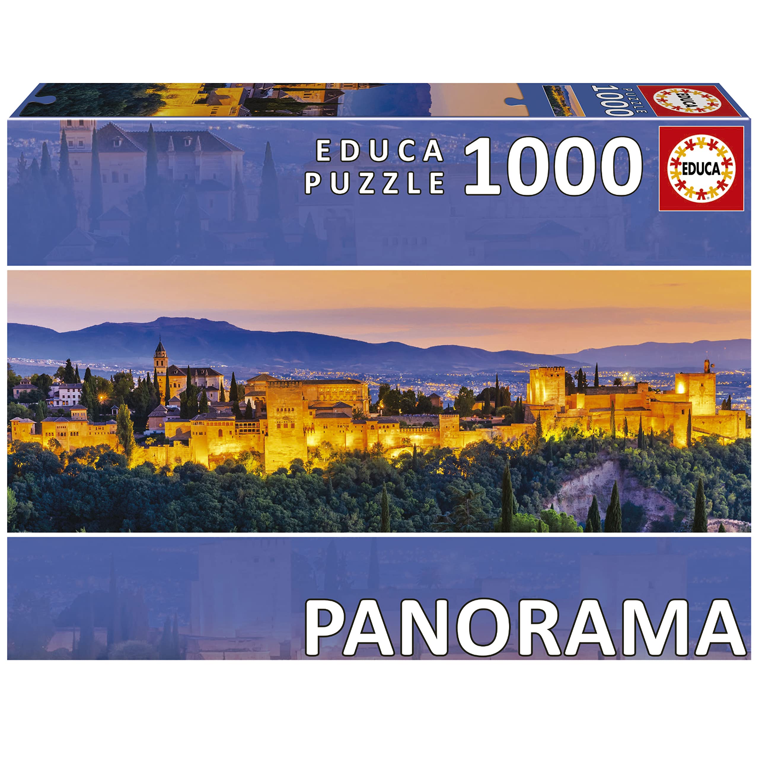 educa-alhambra-19576-puzzle-1000-teile-panorama-granada image 1