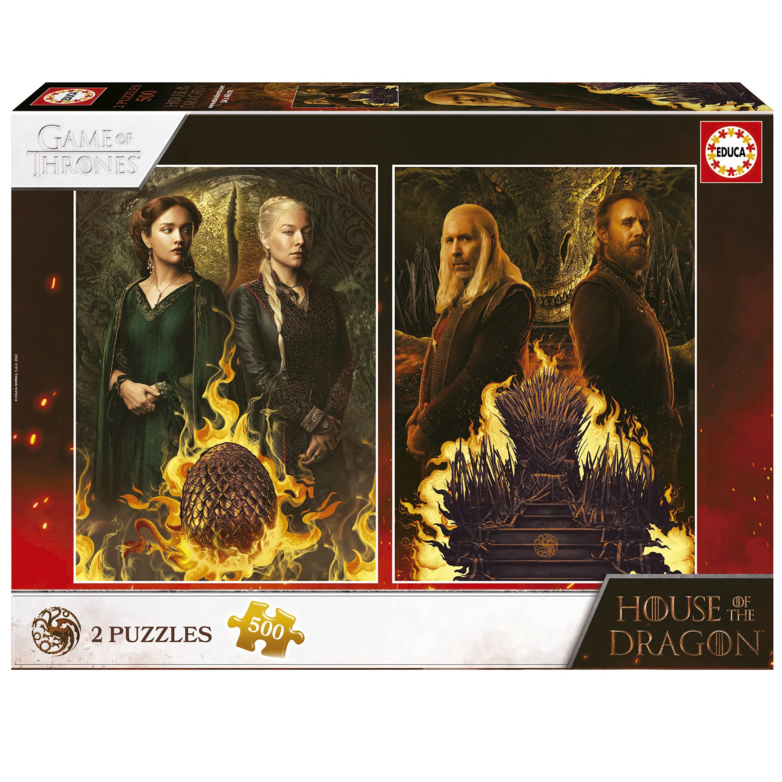 educa-19573-house-of-dragon-puzzle-set-2-x-500-teile-ab-11 image 1